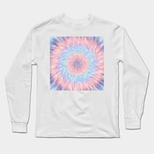 Pink, blue, and purple tie dye circle. Long Sleeve T-Shirt